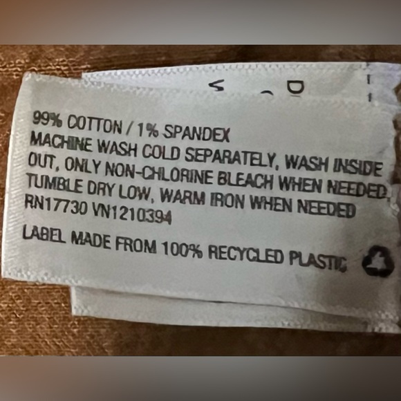 UNIVERSAL THREAD JEANS NWT (00/24R)  COLOR CAMEL - Picture 4 of 4